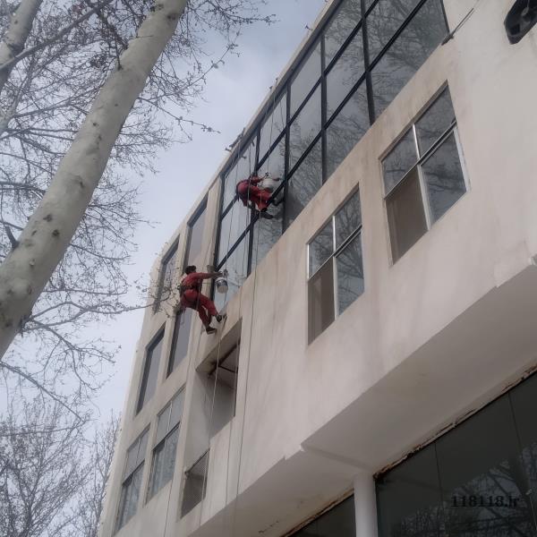پیچ و رولپلاک نما شستشو نورپردازی راپل کار با طناب