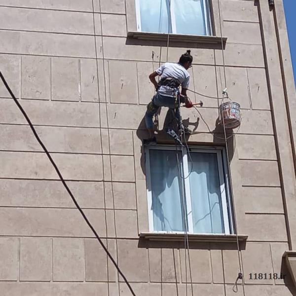 راپل کار با طناب بدون داربست